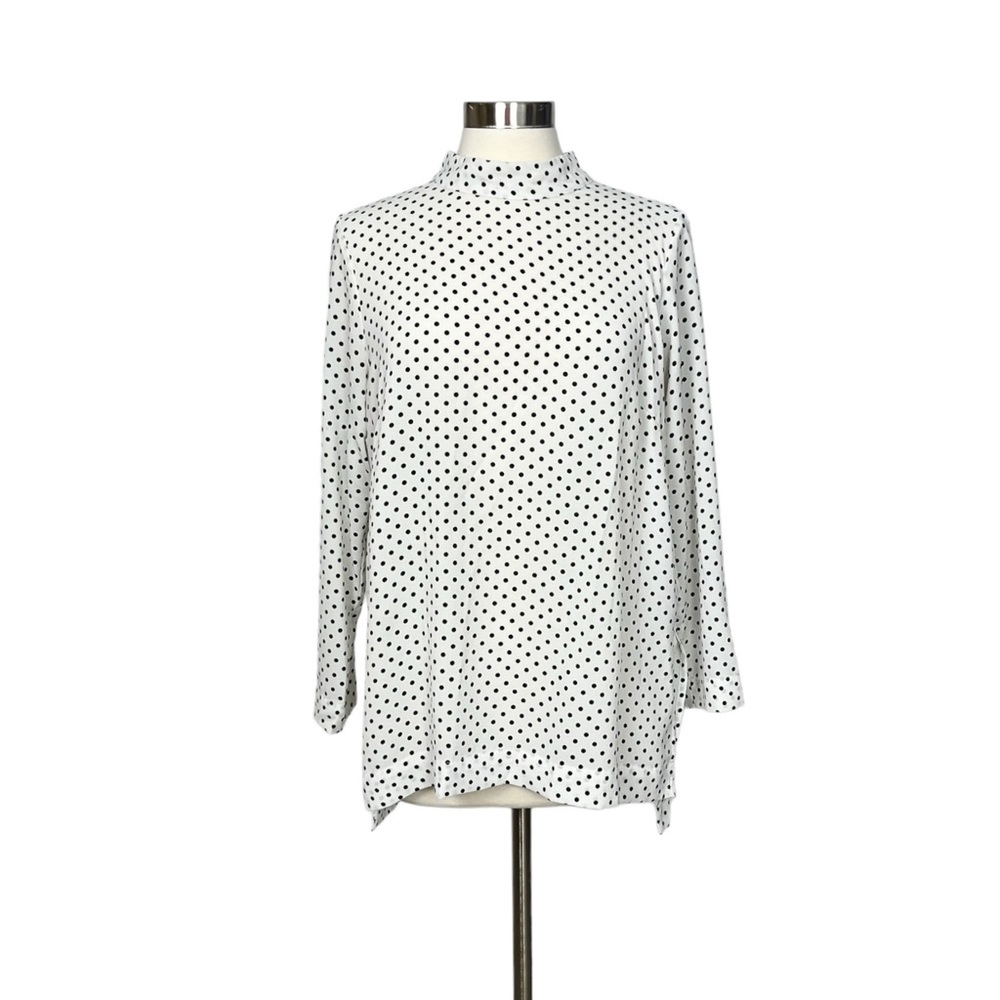 H&M Black and White Polka Dot Top